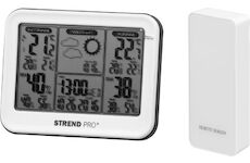 Strend Pro 2211143 Meteorologická stanice TMW08, digitální, bezdrátová s čidlem, 130x25x100 mm