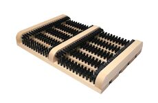 Strend Pro 2211352 Rohožka GECO WMN.1, před dveře, 36x26,5x5,5 cm, dřevo, škrabka na boty