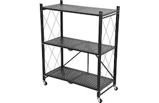 Strend Pro 2211631 Regály RAW3T, kovové, 3 police, 0870x720x340 mm, max. 50 kg/polici, přenosné, na kolečkách
