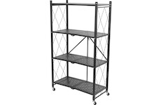 Strend Pro 2211632 Regály RAW4T, kovové, 4 police, 1270x720x340 mm, max. 50 kg/polici, přenosné, na kolečkách