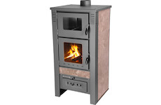 Strend Pro 2211892 Kamna Pro TAURUS Ceramic, mocca, 12 kW, 120 mm, s pečící troubou