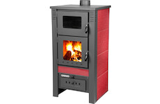 Strend Pro 2211922 Kamna Pro TAURUS Ceramic, červená, 12 kW, 120 mm, s pečící troubou