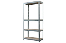 Strend Pro 2212472 Regály, kov, MDF, 4 police, 700x300x1500 mm, max. 150 kg/polici