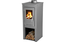 Strend Pro 2212922 Kamna Thalia Uno Glass Lite, šedá, 3,9 kW
