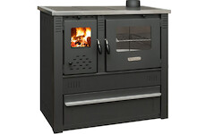Strend Pro 2213034 Sporák Pro PANONIA Steel, černý, pravý vývod