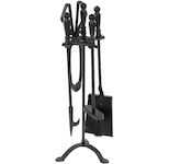Strend Pro 221378 Sada Homefire FT24B, 4-dílná, černá, 60 cm, krbové nářadí