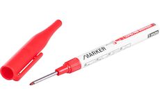 Strend Pro 2220661 Značkovač , hloubkový, červený, extra dlouhý hrot