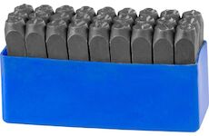 Strend Pro 222834 Děrovače abecedy HR59107 10 mm, písmena, 27 ks razníky