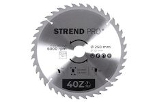 Strend Pro 2232033 TCT 250x3,0x30/20 mm 40T, pilový kotouč na dřevo, SK plátky