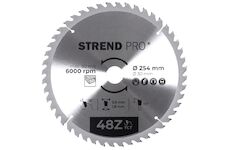 Strend Pro 2232035 TCT 254x3,0x30/20 mm 48T, pilový kotouč na dřevo, SK plátky
