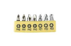 Strend Pro 2250287 Sada bitů YF40517 - 7 kusů, S2, PH 0-1-2-3, PZ 1-2-3