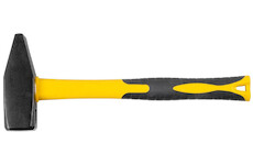 Strend Pro 230174 Kladivo HM112 2000 g, zámečnické kladivo, sklolaminátová rukojeť, TPR, délka rukojeti 400