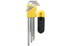Strend Pro 2310309 Sada klíčů HK7008, 9 kusů, T10-T50, Torx, Cr-V, nástrčné hlavice