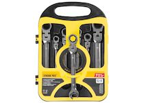 Strend Pro 232397 Sada klíčů CSS819, 7 kusů, ráčnový klíč, 8-19 mm