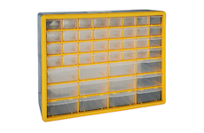 Strend Pro 239181 Nástěnný organizér SBx3045-D, 44 zásuvek, 50x16x39 cm, max. 28 kg