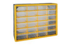 Strend Pro 239360 Nástěnný organizér SBx3045-C, 24 zásuvek, 50x16x39 cm, max. 28 kg