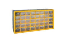 Strend Pro 239370 Nástěnný organizér SBx3045-F, 40 zásuvek, 50x16x25 cm, max. 25 kg