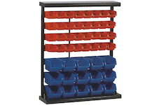 Strend Pro 239382 Stojan s plastovými boxy HL3202, 47 zásobníků, 94x30x115 cm