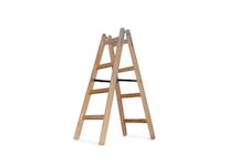 Strend Pro 2510447 Žebřík , PROFI, dřevěné štafle, 4 příčky, 1,24 m 150 kg