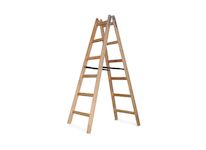 Strend Pro 2510450 Žebřík , PROFI, dřevený rebrík, 6 příček, 1,82 m, max. 100 mm 150 kg