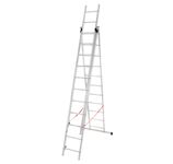 Strend Pro 251071 Žebřík DW 3x11, Alu, EN 131 max. 6,52 m