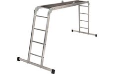 Strend Pro 251078 Žebřík s plošinou DP-U 4x3, Alu, EN 131, max. 3,46 m/150 kg