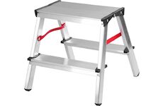 Strend Pro 251095 Schůdky DD4, 2x4 běhouny, 125 kg, ALU, oboustranné, bez rukojeti