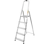 Strend Pro 251381 Schůdky AL-D5, 5 schůdků, nosnost 125 kg, Alu