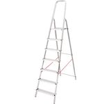 Strend Pro 251383 Schůdky AL-D7, 7 schůdků, nosnost 125 kg, Alu