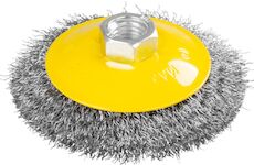 Strend Pro 253110 Kartáč CCB-504 100 mm, okružní, miskový, vlnitý, M14x2, drát 0.3 mm