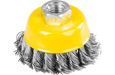 Strend Pro 253133 kartáč TCB-500 65 mm, hrncový kartáč, opletený, M14x2, drát 0,35 mm