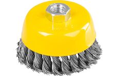Strend Pro 253135 kartáč TCB-500 100 mm, hrncový kartáč, opletený, M14x2, drát 0,35 mm
