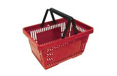 Strend Pro 254492 Košík Racks Shopper, 20 lit., červený, nákupní