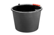 Strend Pro 254649 Kbelík ReCycled 12 litrů, konstrukce, plast, plastová rukojeť, černý