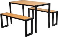 Strend Pro 802041 Set GARDIVA záhradní, stůl 118x58x75,5 cm, 2x lavička 108x25x45 cm