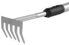 Strend Pro Garden 2110028 Zahradní hrábě Herrison 615G1, 5 hrotů, hrábě, teleskopická násada 1200 mm
