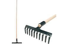 Strend Pro Garden 211006 Zahradní hrábě R105, 10 zubů, dřevěná násada 1600 mm
