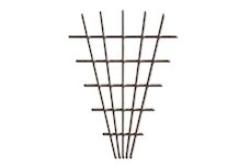 Strend Pro Garden 2110286 Zahradní mřížka MEV5 145x5x75 cm, 4/4,7 mm, pro květiny, hnědá, zahradnická
