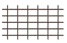 Strend Pro Garden 2110289 Zahradní mřížka MEK6 145x42,5 cm, 4/4,7 mm, PVC/ocel, podpěra pro květiny, hnědá, zahradnictví