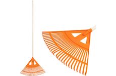 Strend Pro Garden 2110389 Hrábě na listí R130, 27 zubů, 58 cm, vějířové, plastové, 160 cm násada