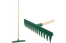 Strend Pro Garden 2110390 Hrábě vyrovnávací R140, 13 zubé, plastové, s urovnávací hranou, 160 cm násada