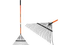 Strend Pro Garden 2110395 Hrábě na listí , 24 zubé, 58 cm, vějířové, sklolaminátová násada 120 cm