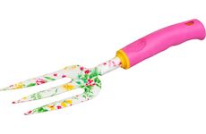 Strend Pro Garden 2110413 Vidle , zahradnická , potisk květů, růžový, 30x8 cm, Ladies line