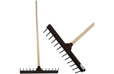 Strend Pro Garden 211220 Hrábě na seno DKP, 13 zubů, plastové, na listí, dřevěná násada