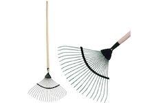 Strend Pro Garden 211416 Hrábě na listí R119.WH, 22 lamelové, 45cm, vějířové, dřevěná násada