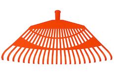 Strend Pro Garden 211558 Hrábě na listí R144, plastové, 23 zubů, plastové, bez násady