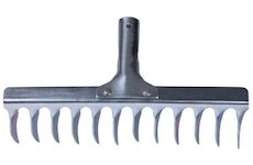 Strend Pro Garden 211767 R108A Hrábě na trávu, 12 hrotů, provzdušňovací, vertikální, bez násady