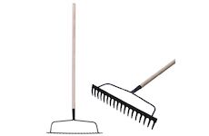 Strend Pro Garden 211823 Zahradní hrábě R101, 18 zubů, dřevěná násada 1600 mm