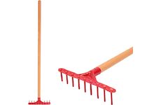Strend Pro Garden 211869 Hrábě Herrison 9357, zahradní, plastové, 9 zubů, mini, s násadou