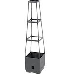 Strend Pro Garden 213982 Květináč Herrison FP8018, s opěrnou věží, 250x250x1050 mm